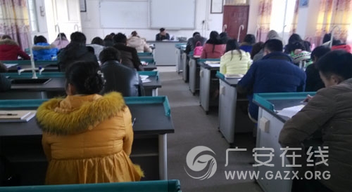 武胜县永胜学校组织义务教育均衡发展迎国检教师筹备会(图)