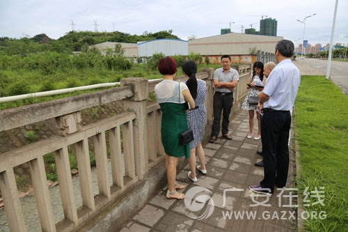 武胜县环保局实地踏勘办理建议提案 确保嘉陵江水环境安全(图)
