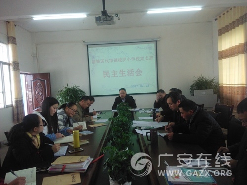 梭罗小学校党支部召开民主生活会