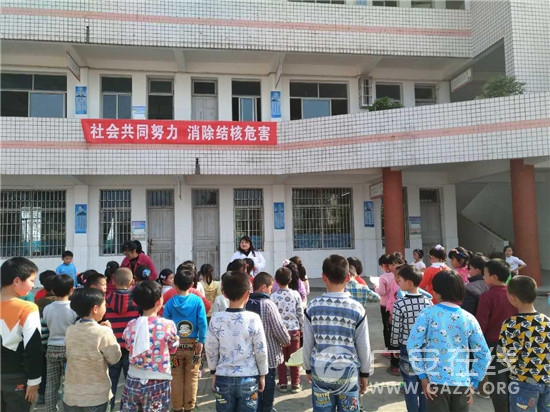 武胜:龙庭小学狠抓防治结核病宣传工作(图)