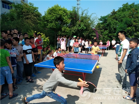 华蓥市阳和小学举行学生乒乓球运动会(图)