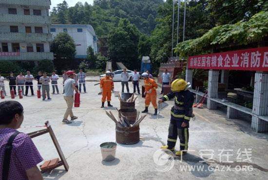 前锋区粮食局开展安全生产培训及消防应急实战演练活动(图)