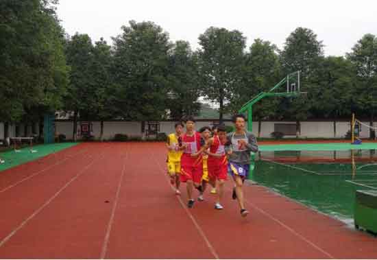 武胜县飞龙督导责任区在飞龙初中举行田径运动会(图)